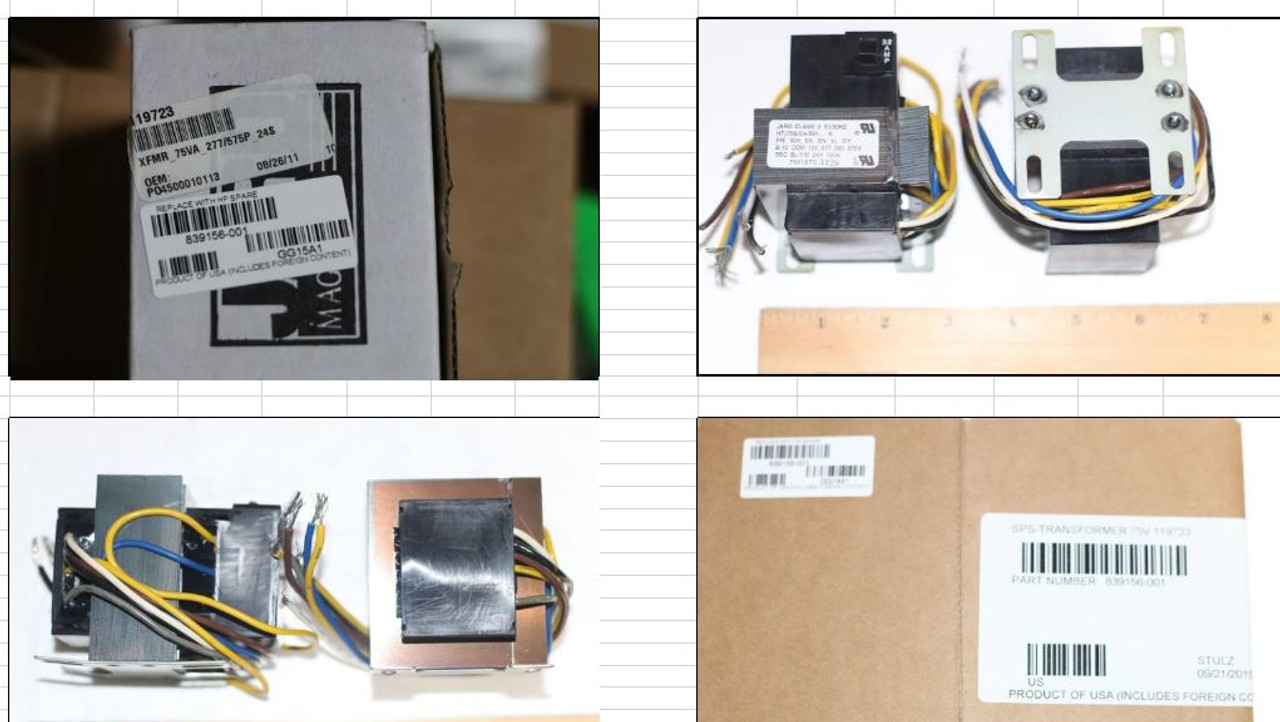 SPS-Transformer 75v 119723 - 839156-001