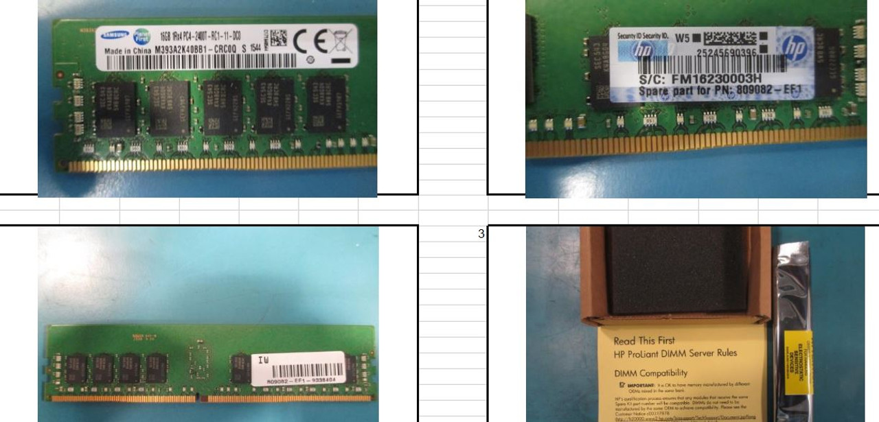 SPS-MEMORY DIMM 16GB PC4-2400T-R 2Gx4 EF - 844949-001