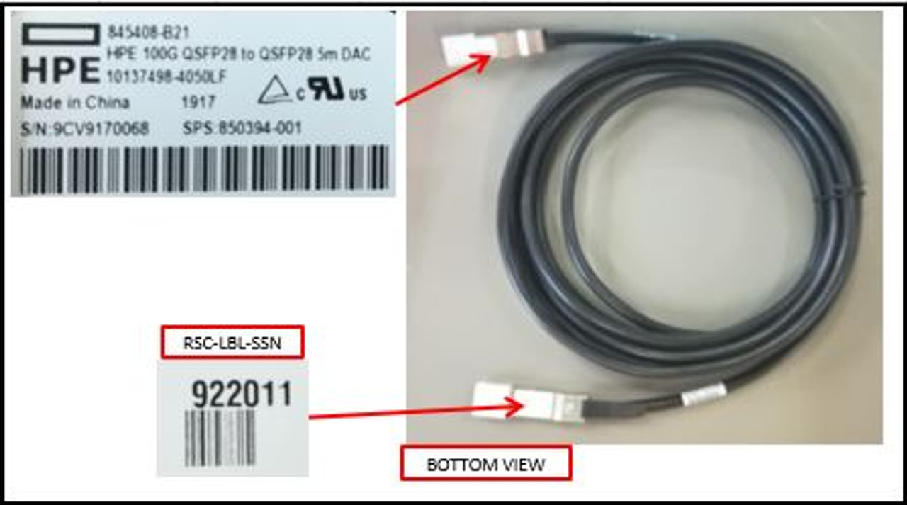 SPS-Cable: QSFP28 (100GbE DAC/5m) - 850394-001