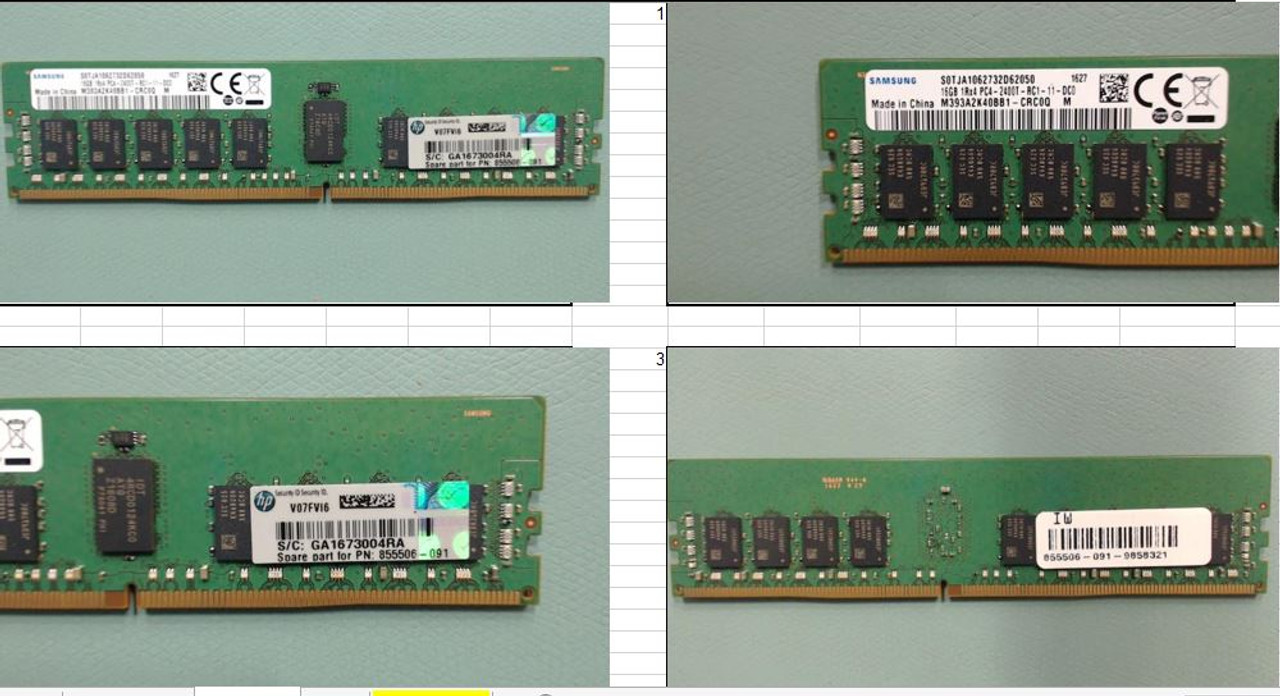 SPS-DIMM 16GB PC4-2400T-R 2Gx4 - 861109-001