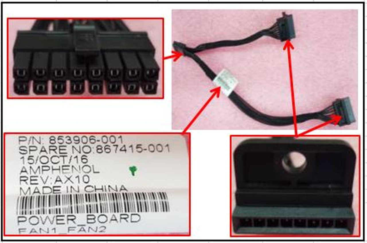 SPS-CA Fan cable XL270d Gen9 kit - 867415-001