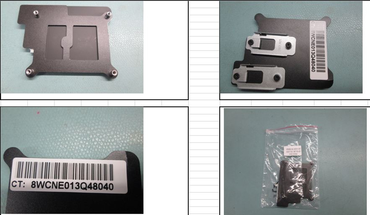 SPS-backplate and m.2 holder m510 - 867511-001