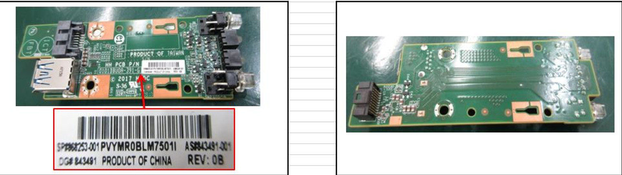 SPS-PCA Front I/O LED XL230k Gen10 - 868253-001