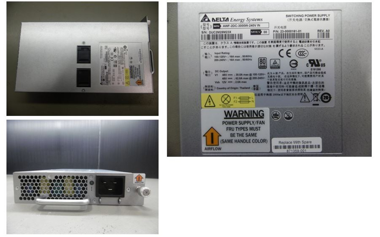SPS-PowerSupply 3000W 240V AC SN8600B - 871359-001
