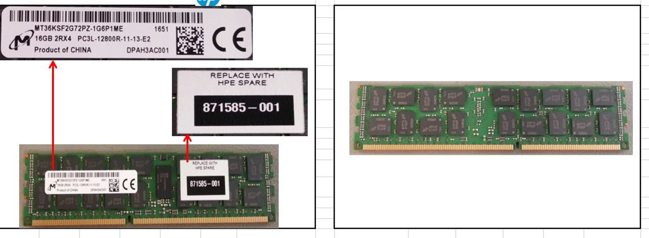 SPS-Memory DIMM; 16GB; CC-DC(MCRN Rev-P) - 871585-001