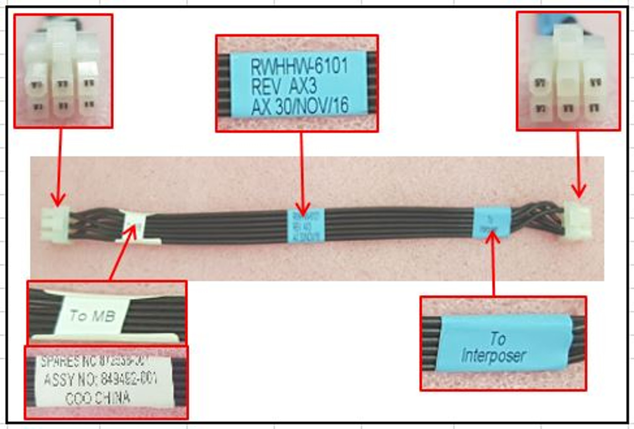SPS-Cable Kit:PWR/Signal-MB/SATA/Adapter - 872538-001