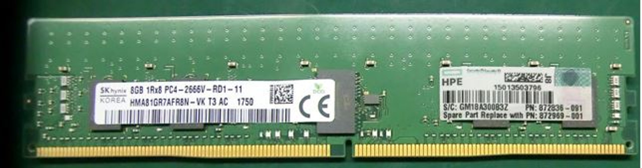 SPS-DIMM 8GB PC4-2666V-R 1Gx8 S - 872969-001