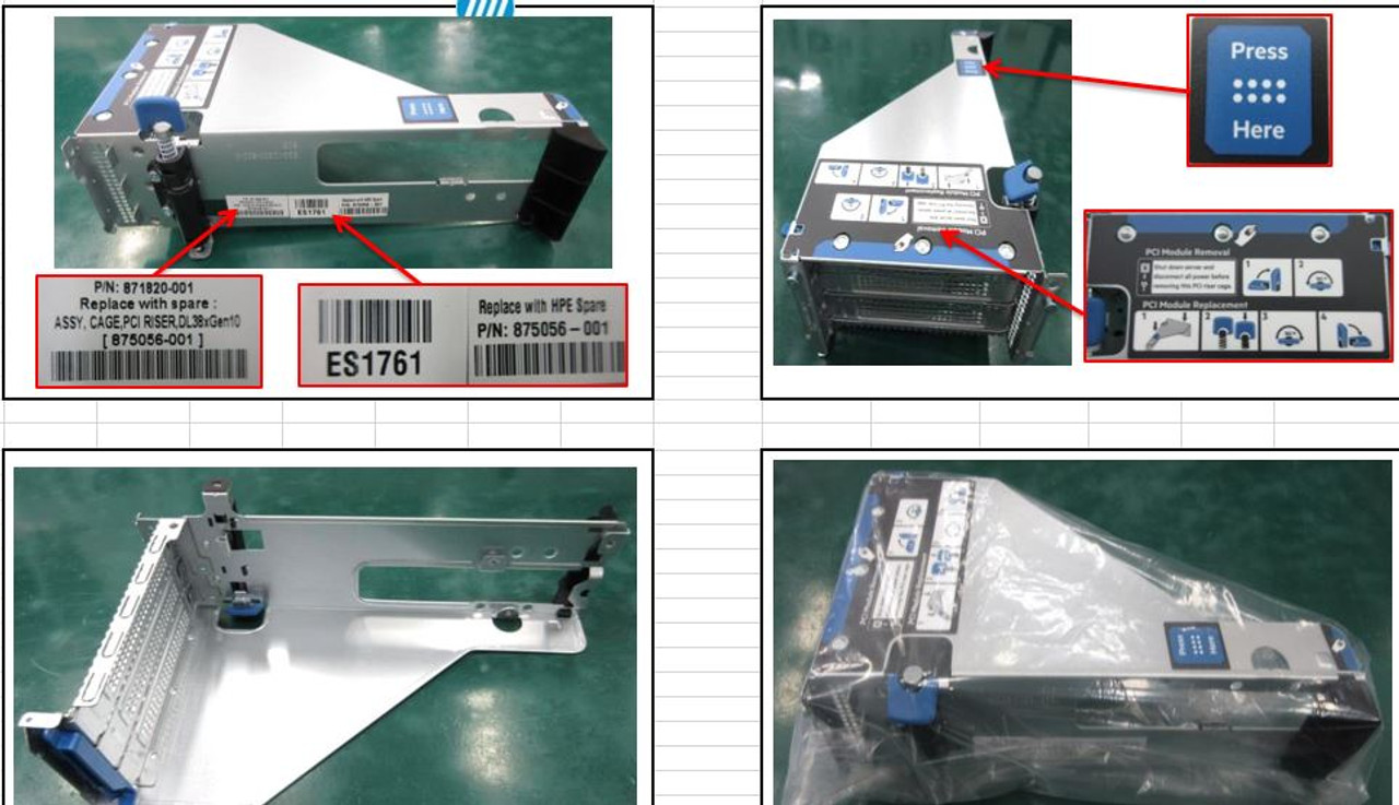 SPS-CAGE PCI RISER - 875056-001