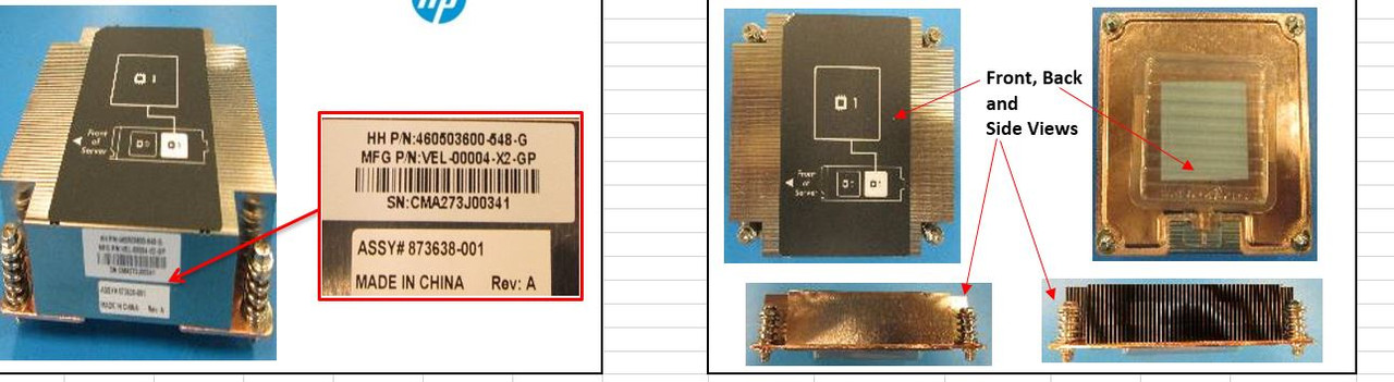 SPS-Heatsink 2 (CL58XX) - 876124-001