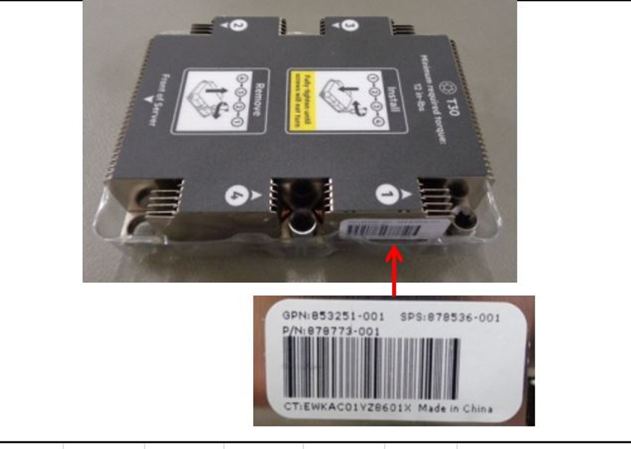 SPS-Heatsink; CPU; Standard - 878536-001