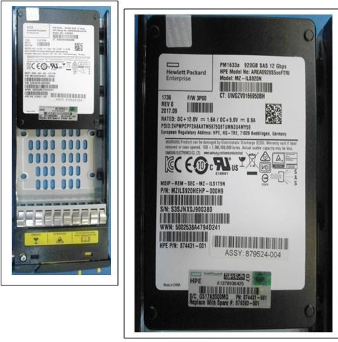 SPS-DRV 920GB SSD SFF SS8000 FIPS SM - 879393-001