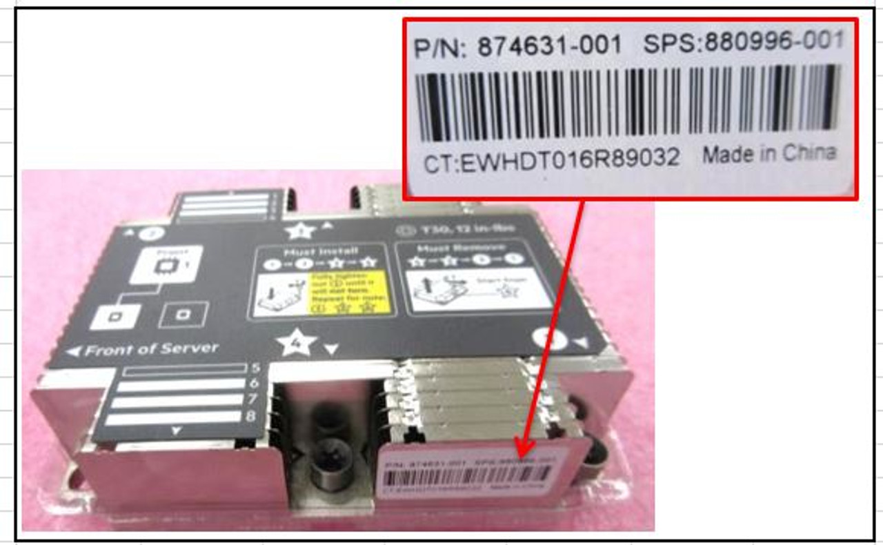 SPS-Heatsink CPU Front 26F - 880996-001