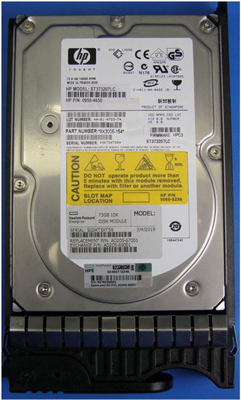 SPS-HDD INT No S/W 73GB-10K - AD205-69001