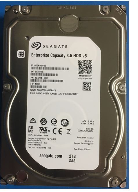 HDD 2TB; 3.5  512N SEC;SAS 12 GB/S7200 - P0004689-001