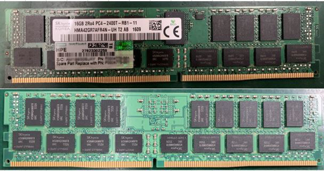 DIMM 16GB DDR4-2400 RDIMM; 2R 1GB X4; 1. - P0004775-001