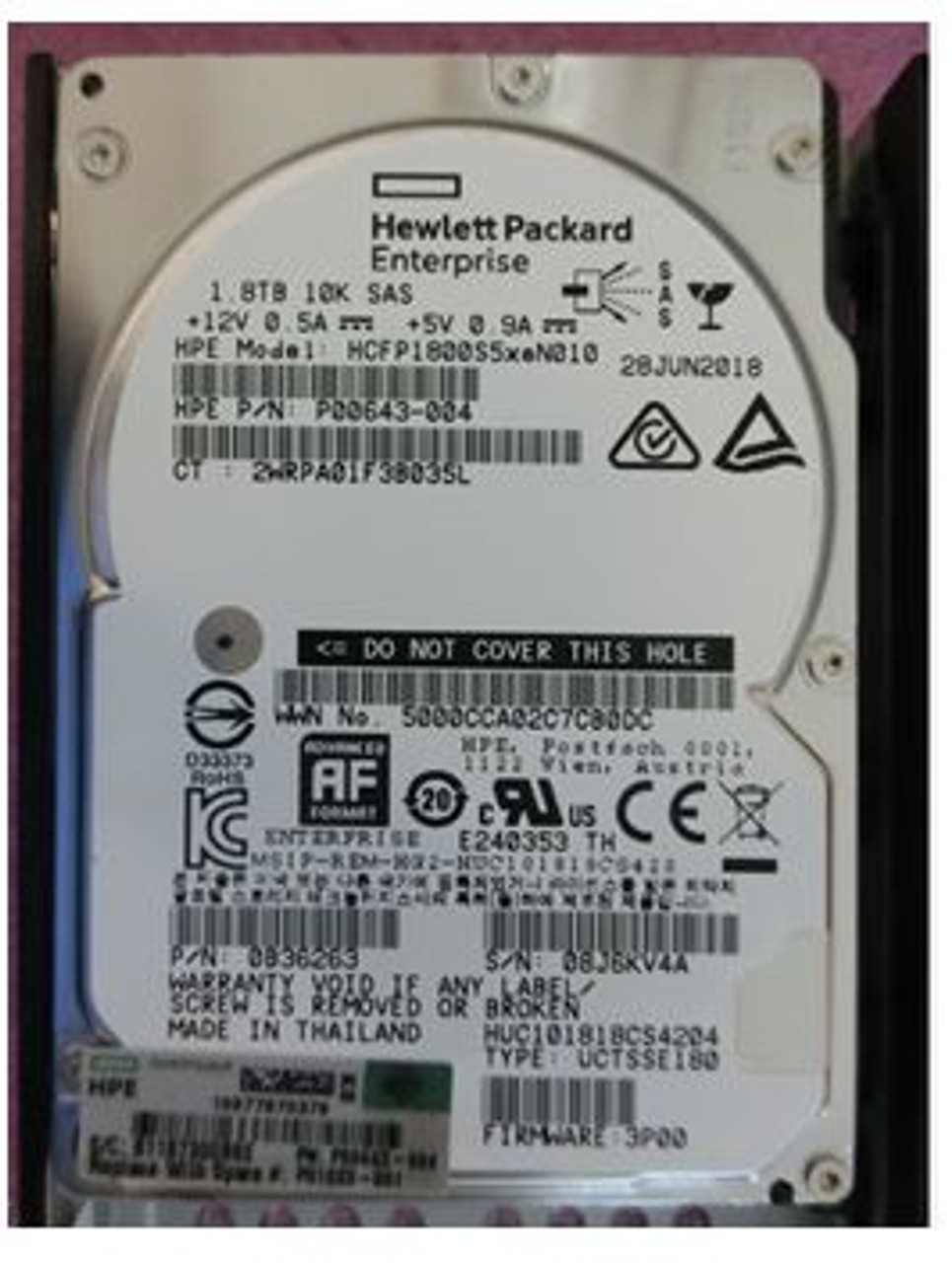 SPS-DRV 1.8TB SFF HDD 10K SS8000 - P01023-001