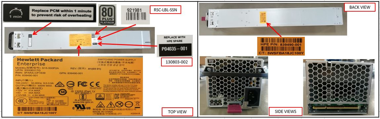 SPS-PCM; 500W; DRV Chassis; PRIMERA 600 - P04035-001