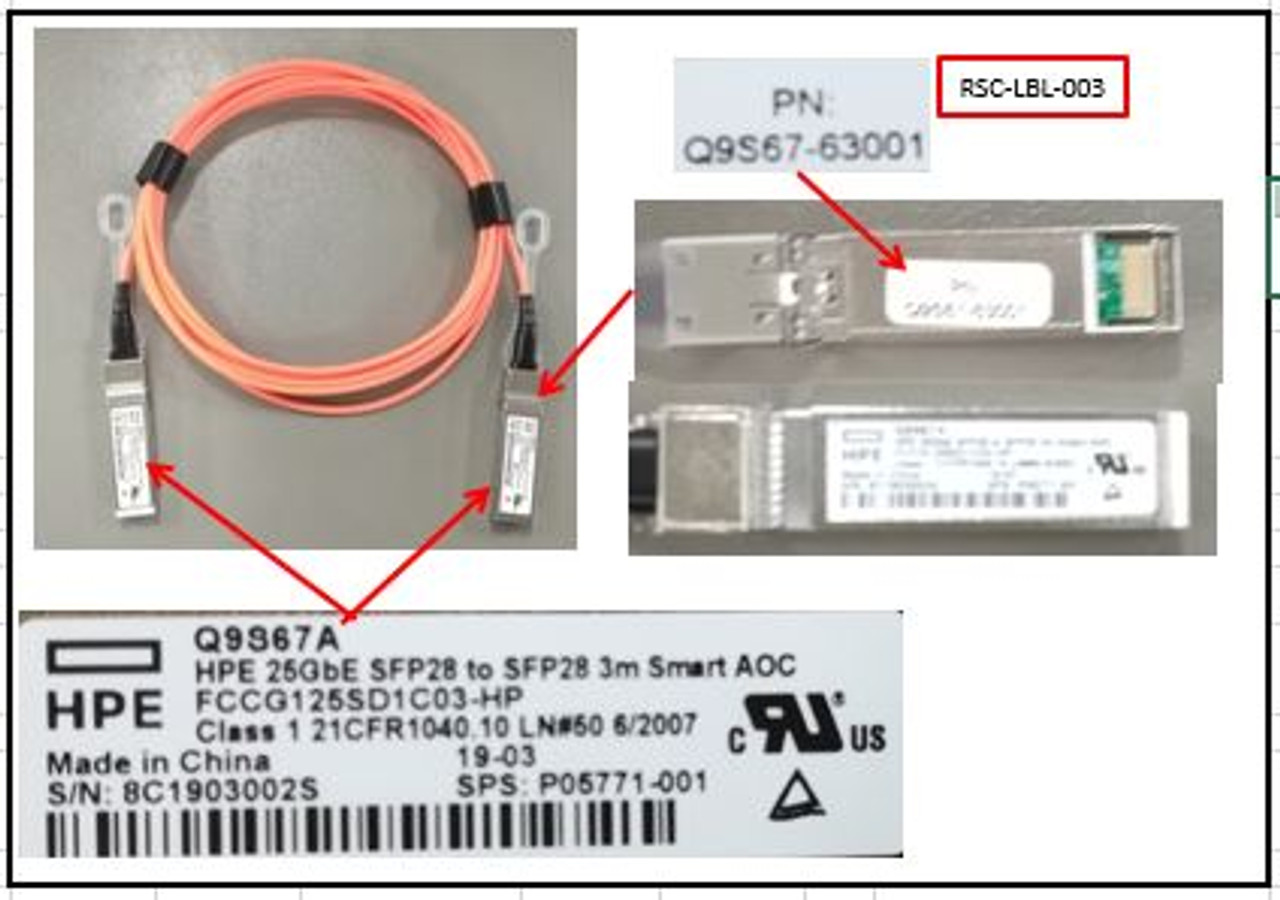 SPS-25GbE SFP28 to SFP28 3m Smart AOC - P05771-001