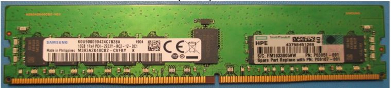 SPS-DIMM 16GB PC4-2933Y-R 2Gx4 Kit - P06187-001