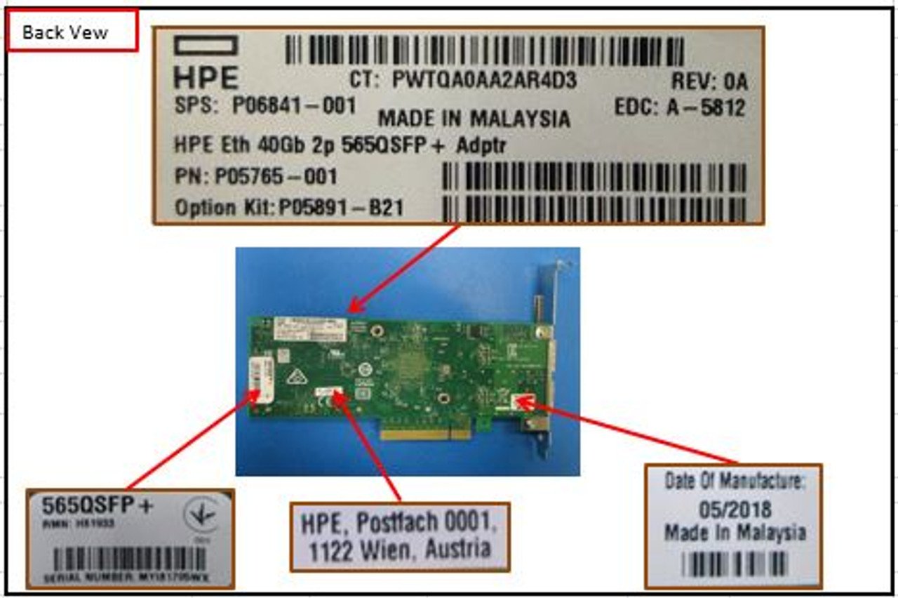 SPS-PCA Adapter NIC G3 2p 40GbE QSFP+ - P06841-001