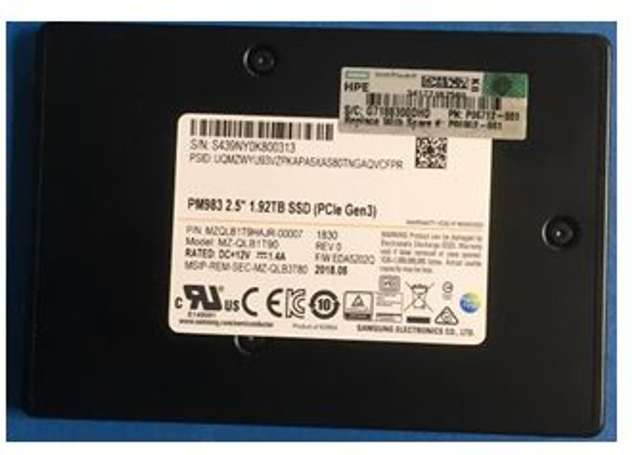 SPS-DRV SSD 1.92TB SFF NVMe RI - P06982-001