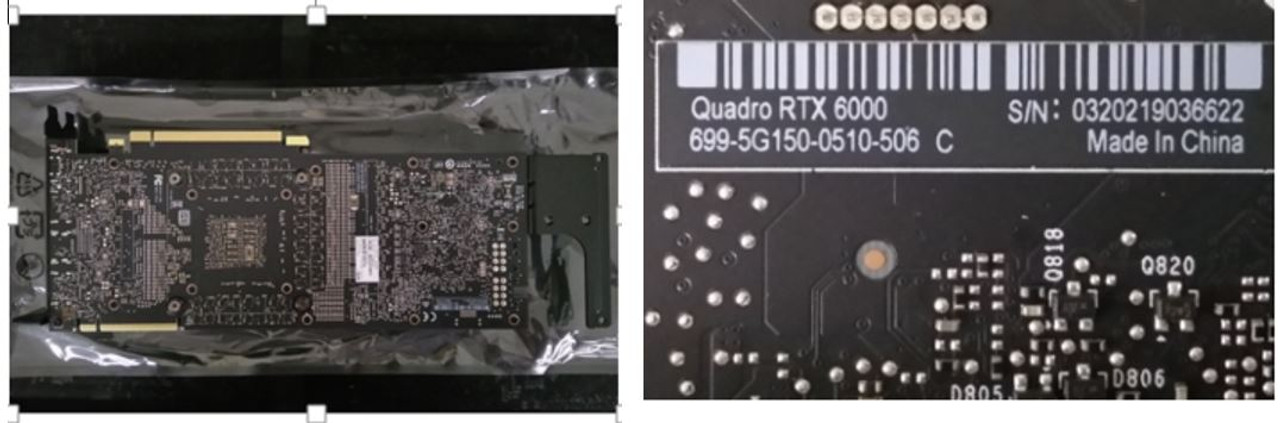 SPS-PCA Nvidia Quadro RTX6000 24GB Mod - P11377-001