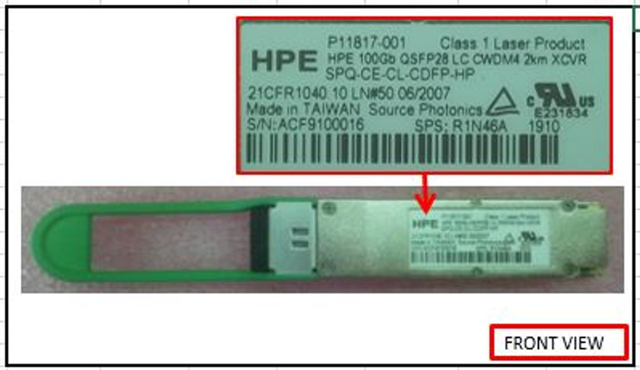 SPS-XCVR 100Gb QSFP28 LC CWDM4 2km - P12498-001