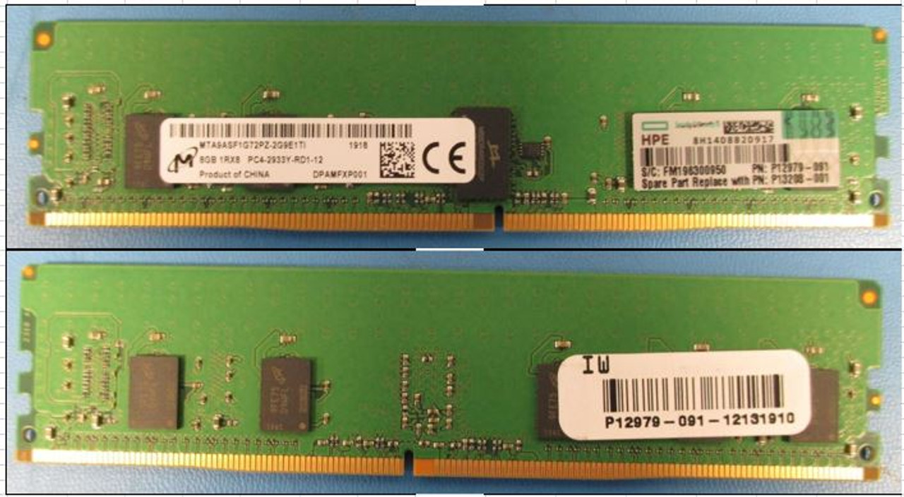 SPS-DIMM 8GB 1Rx8 PC4-2933Y-R - P13208-001
