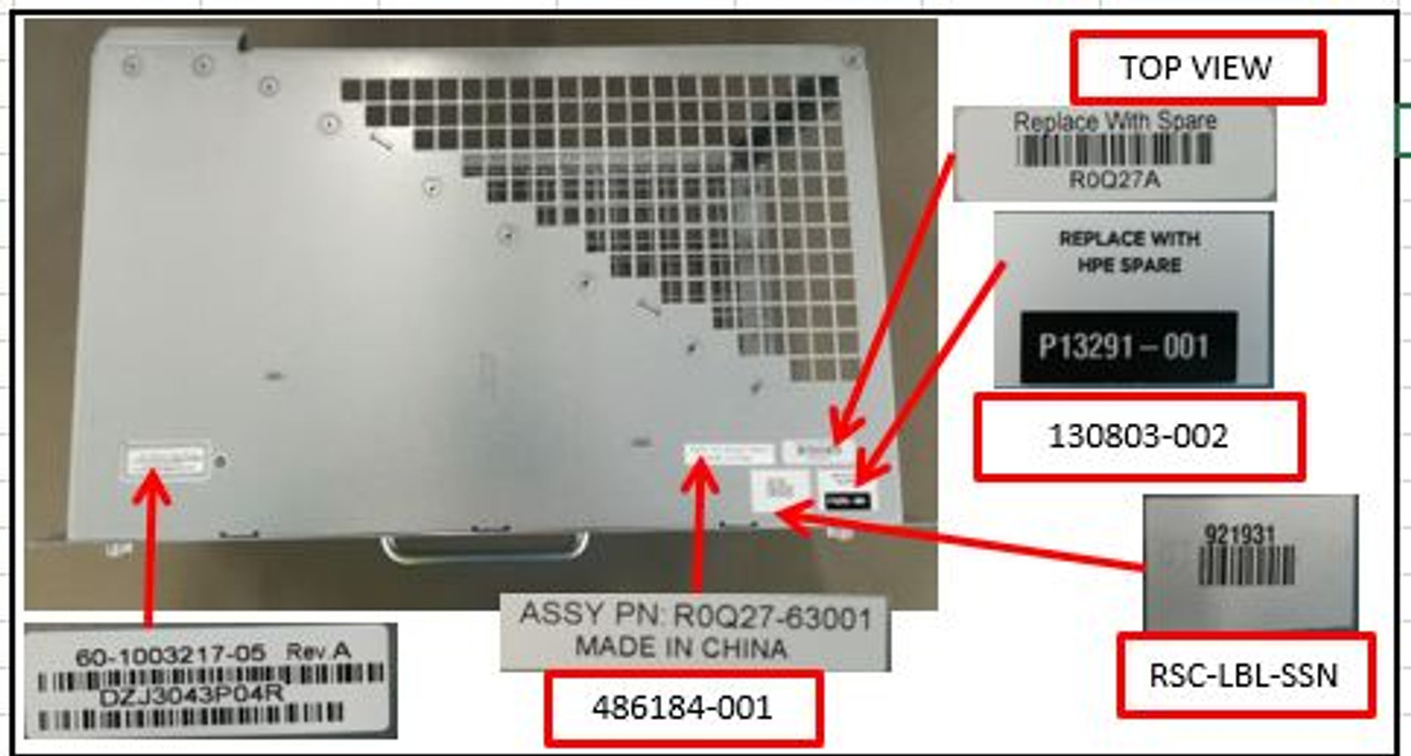 SPS-HPE SN8600B Prt Side Intk Dir Fan - P13291-001