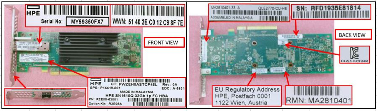 SPS-HPE SN1610Q 32Gb 1p FC HBA - P14419-001