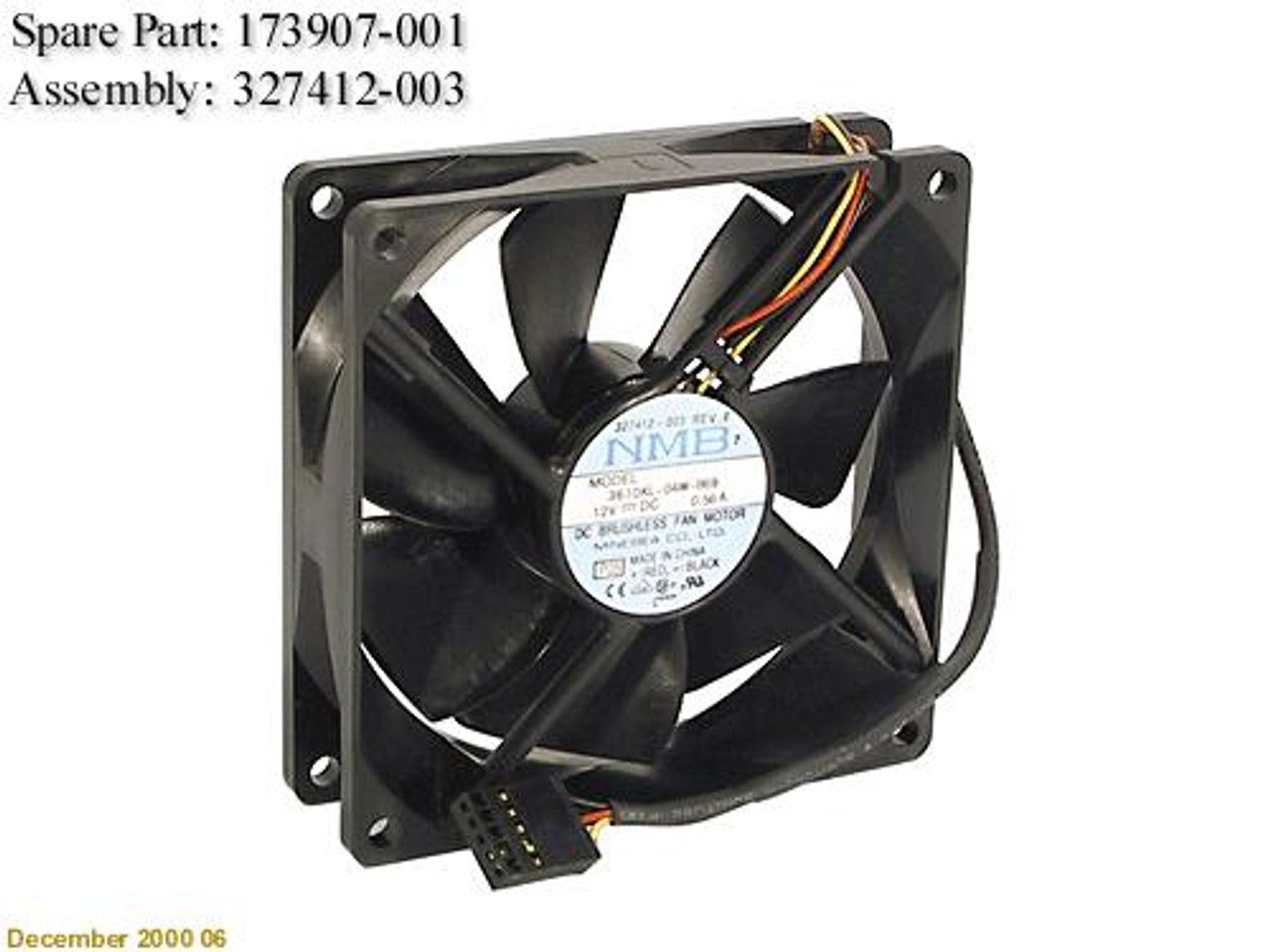 SPS-FAN;92MM;62CFM - 173907-001