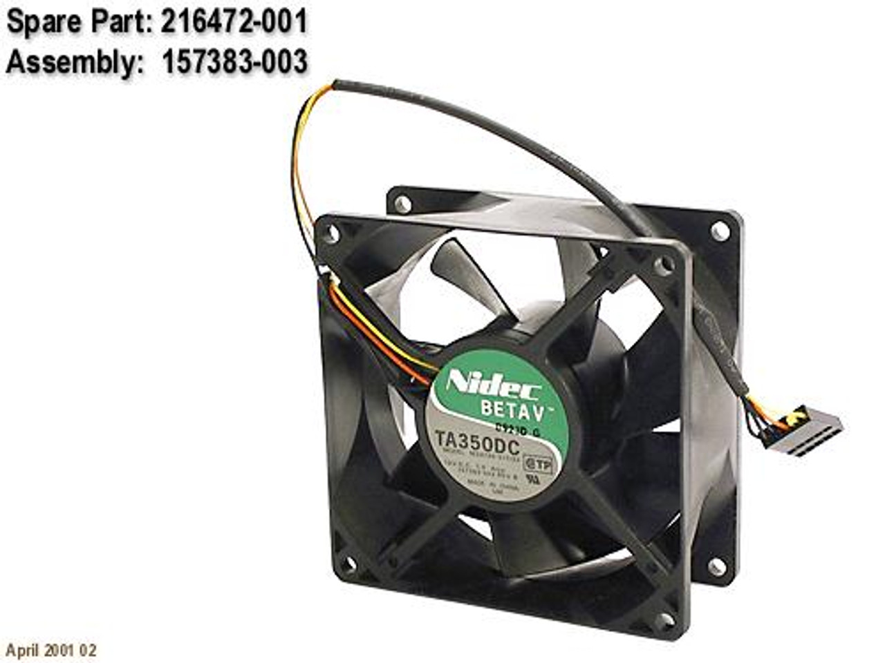 SPS-FAN;92MM;1GHZ;UPGRADE - 216472-001