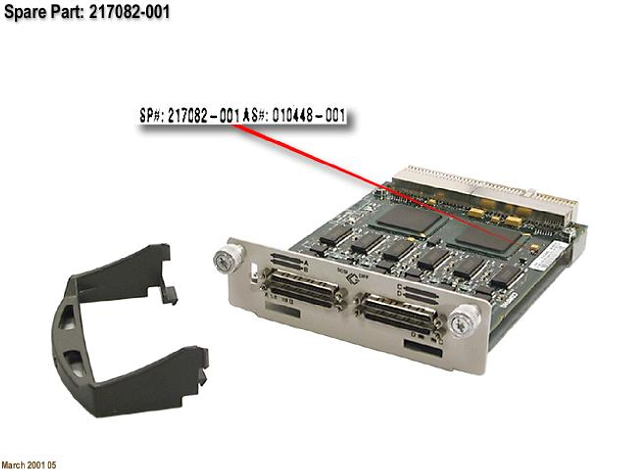 SPS-BD;4 PORT;HVD;SCSI MODULE - 217082-001