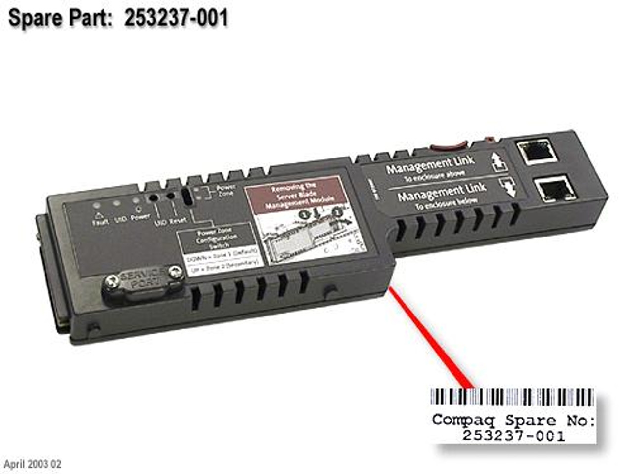 SPS-BD MGMT CARD; INSERT - 253237-001