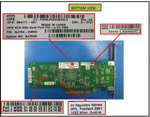 SPS-BD; HBA; 82q DP FC PCIe - 489191-001