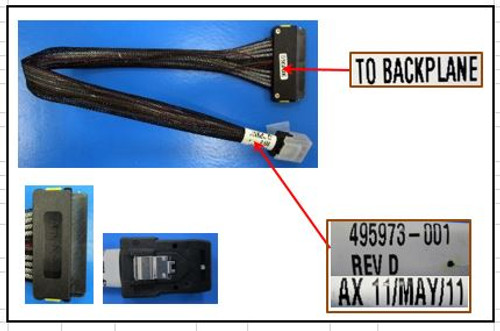 SPS-CA ASSY MiniSAS 18 IN - 498427-001