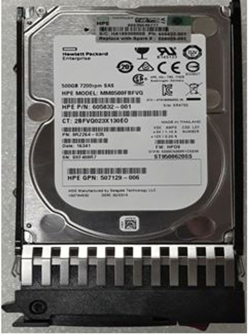 SPS-DRV HD 500GB 7.2K 2.5 IN. 6G SAS MDL - 508009-001 SPS-DRV HD 500GB 7.2K 2.5 IN. 6G SAS MDL - 508009-001