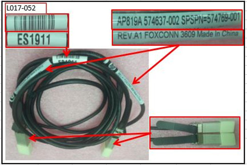 SPS-CA; 3M B-SERIES COPPER w Int SFP - 574769-001 SPS-CA; 3M B-SERIES COPPER w Int SFP - 574769-001