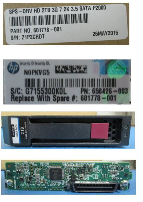 SPS-DRV HD 2TB 3G 7.2K 3.5 SATA P2000 - 601778-001 SPS-DRV HD 2TB 3G 7.2K 3.5 SATA P2000 - 601778-001