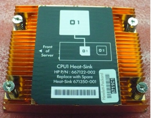 SPS-ASSY HTSNK  SL200 SERIES PROC1 ILM - 671350-001 SPS-ASSY HTSNK  SL200 SERIES PROC1 ILM - 671350-001