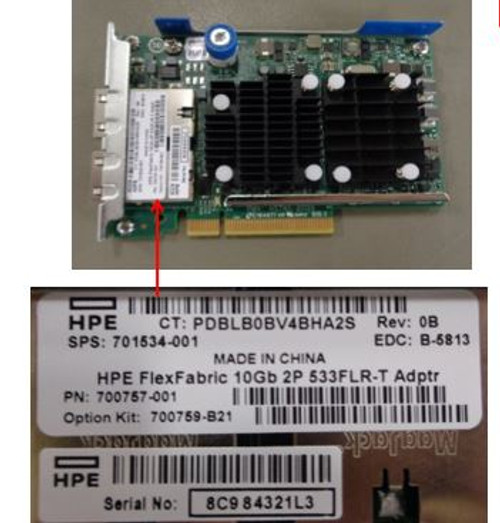 SPS-ALOM G3x8 2p 10GbE BCM57810s - 701534-001