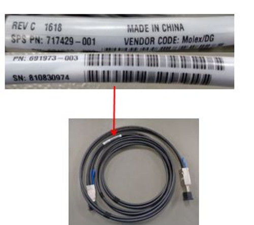 SPS-CA EXT HYB MSAS HD TO MSAS 4L 2m - 717429-001 SPS-CA EXT HYB MSAS HD TO MSAS 4L 2m - 717429-001