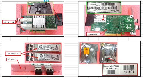 SPS-Adapter Eth 10GB 2 Port (SS8000) - 809803-001 SPS-Adapter Eth 10GB 2 Port (SS8000) - 809803-001
