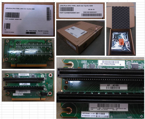 SPS-PCA CPU1 FHHL x8x8 riser Apollo 4200 - 809951-001