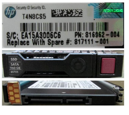 SPS-DRV SSD 960GB 6G 2.5 SATA MU PLP SC - 817111-001 SPS-DRV SSD 960GB 6G 2.5 SATA MU PLP SC - 817111-001