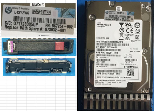 SPS-DRV HDD 600GB 12G 15K SFF SAS - 873032-001 SPS-DRV HDD 600GB 12G 15K SFF SAS - 873032-001