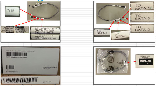 SPS-Cable: Embd Controller SAS/807S - 874274-001