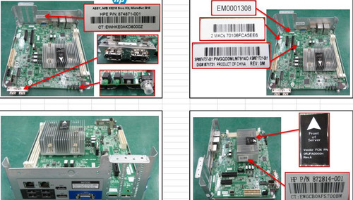SPS-PCA M/B X3216 MicroServer G10 - 874737-001