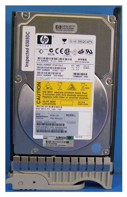 DISK; 36GB 10K LVD - A6538-69003 DISK; 36GB 10K LVD - A6538-69003