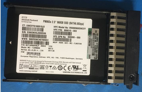 SPS-DRV SSD 960GB 6G SFF SATA PLP RI - P00802-001 SPS-DRV SSD 960GB 6G SFF SATA PLP RI - P00802-001